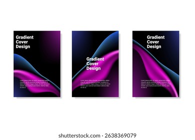 Vibrant Neon Wave on Dark Gradient – Abstract Futuristic Backgrounds