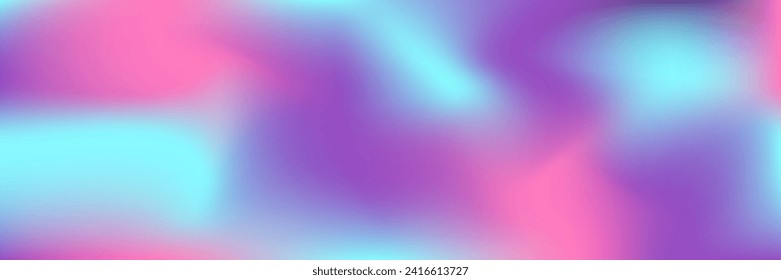 Vibrant Night Sky Motion with Abstract Colorful Lights and Dark Blue Background Design. Horizontal abstract pastel holographic texture design for pattern and background.