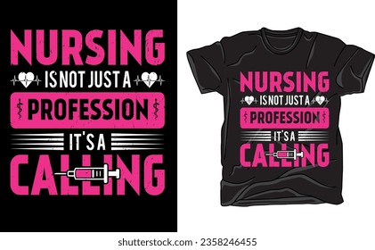 "Vibrant nurse-themed t-shirt design featuring a caring heart stethoscope, colorful medical tools, and the words 'Healing with Compassion' in a playful yet professional font. Perfect for healthcare he