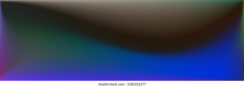 Vibrant Ocean Horizontal Lines Backdrop. Multicolor Colorful Wavy Gradient Mesh. Water Vivid Wavy Gradient Mesh. Neon Natural Sea Smooth Surface Illustration. Dark  Rainbow Original Background.