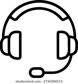 Vibrant office headset and customer support icons in a modern flat design style, perfect for business and customer service applications.
