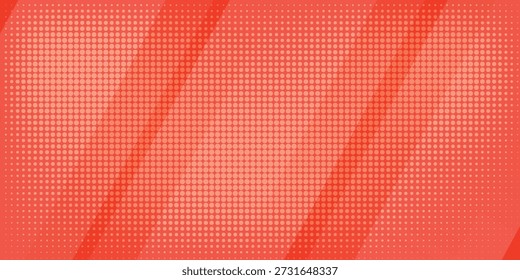 Fundo abstrato laranja vibrante com pontos de meio-tom e faixas diagonais Textura eps10