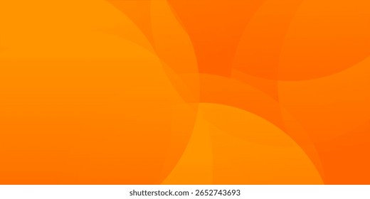 Fundo abstrato laranja vibrante com círculos sobrepostos