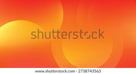 Vibrant Orange Abstract Background With Soft Gradient Circles and Modern Warm Texture eps10