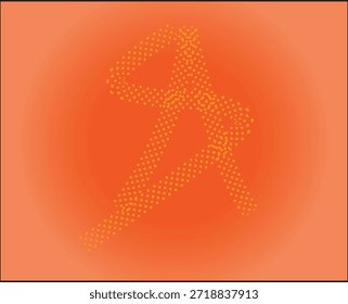Fondo abstracto naranja vibrante con patrones de malla texturizada.