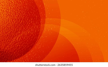 Vibrant Orange Abstract Circles: A Dynamic Background Design with Textured Sphere and Smooth Gradients Ideal for Modern Visuals and Creative Projects