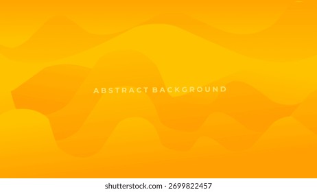 Vibrant Orange Abstract Dynamic Wave Shape Liquid Gradient Background