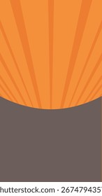 Fundo vertical abstrato laranja vibrante para mídias sociais.