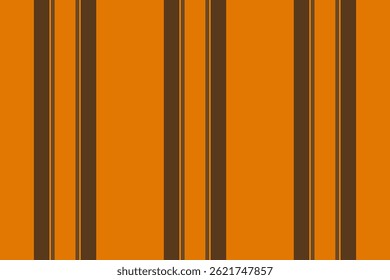 Lebendige orangefarbene und braune vertikale Streifen schaffen ein gewagtes, retroinspiriertes Muster. Ideal für Hintergründe, Textilien oder Website-Design, dieses Bild ruft ein Gefühl von Wärme und Energie.