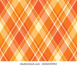 Motif rayé diagonal orange vif et crème. Idéal pour les conceptions automnales, les textiles ou les arrière-plans sites web.
