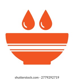 Vibrant orange Diwali lamp with two bright flames on top, symbolizing light and hope in Hindu festival
