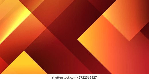 Lebendige orangefarbene geometrische Quadrate abstrakter Hintergrund für moderne Designprojekte mit Farbverlauf