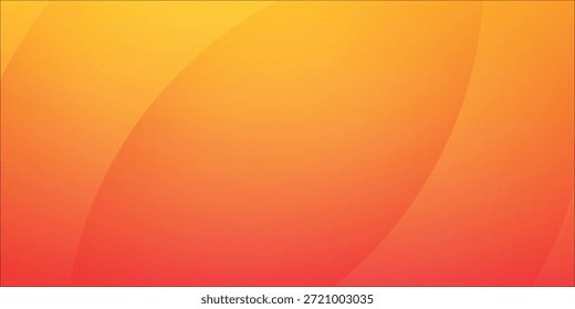 Fondo Abstractas degradado naranja vibrante con curvas cálidas y arcos circulares para la ilustración moderna eps10 del diseño moderno