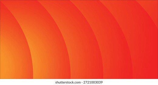 Fondo Abstractas degradado naranja vibrante con curvas cálidas y arcos circulares para el diseño moderno eps10