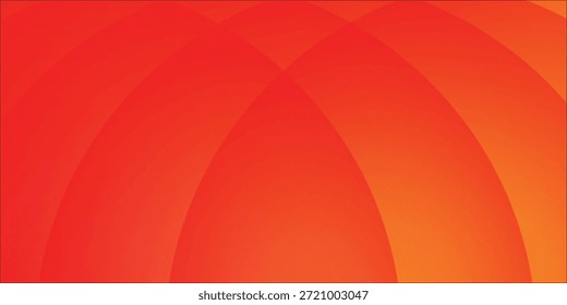 Fondo Abstractas degradado naranja vibrante con curvas cálidas y arcos circulares para la ilustración moderna del diseño moderno