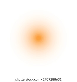 Vibrant Orange Gradient Circle on Black Abstract Light Glow Effect