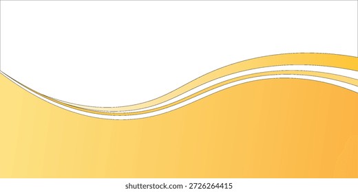 Vibrant Orange Gradient With White Wave Lines Abstract Background for Design, Branding, and Presentation