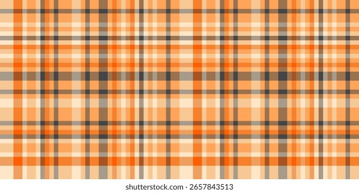 Lebendige orange und grau karierte Muster.  Perfekt für Textildesign, Website-Hintergründe oder herbstliche Themenprojekte.