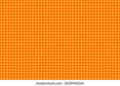 Vibrant orange houndstooth pattern.  Perfect for backgrounds, textiles, or fashion designs. This energetic texture evokes warmth and style, ideal for autumnal themes or adding a pop of color.