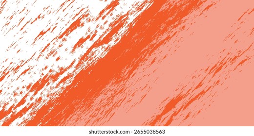 Vibrant Orange Paint Texture with Diagonal Brush Strokes on Abstract Background, Perfect for Creative Projects, Posters, or Modern Digital Art Design Concepts.