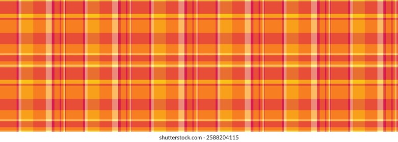 Vibrant orange and red plaid pattern.  Perfect for textile designs, fallthemed projects, or adding a warm, cheerful touch to your designs.
