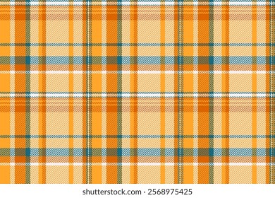 Vibrant orange and teal plaid pattern.  Perfect for textile design, fashion, websites, or autumnal projects.  Seamless repeat texture adds visual interest and style.