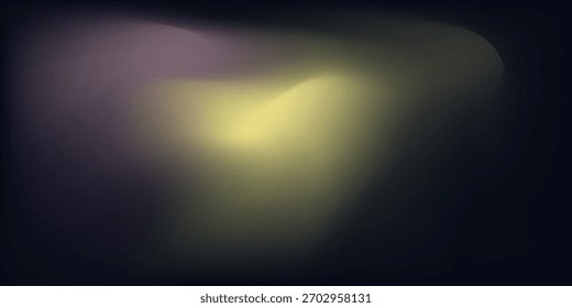 Onda De Flujo De Color Gradiente Psicodélico Blanco Azulado Naranja Vibrante Sobre Fondo Azul Oscuro