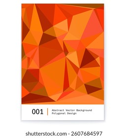 A vibrant orange triangular digital poster design