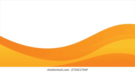 Fundo abstrato vibrante da onda laranja com gradientes lisos para o projeto moderno
