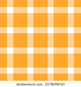 Vibrant orange and white checkered pattern.  Perfect for textile design, wrapping paper, or website backgrounds.  Clean, simple, and versatile design with a modern feel.
