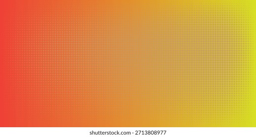 Vibrant Orange To Yellow Gradient Background With Halftone Dots For Modern Design