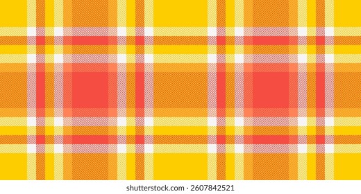 Vibrant orange and yellow plaid pattern. Perfect for textile design, website backgrounds, or branding projects.  This cheerful, geometric texture evokes warmth and optimism.
