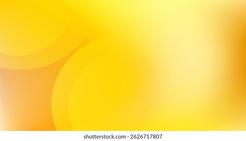 Vibrant orange-yellow gradient background with geometric circle composition, creating a dynamic and modern abstract design ideal for banners or digital art.