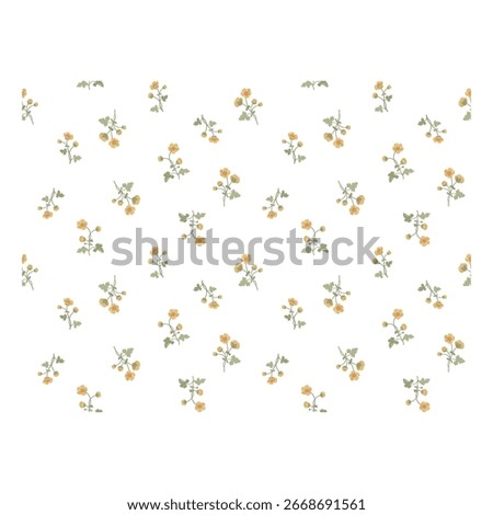 Vibrant painterly floral seamless pattern. Artistic summer garden background for fashion and textile print. Vector illustration.