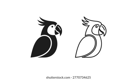 Vibrant Parrots Vector Icons Design Artwork Vector