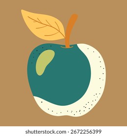 Lebendige Pastell Apple Flat Vektorgrafik
