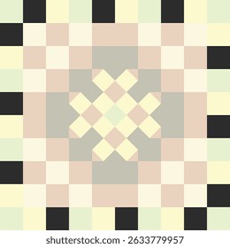 Vibrant Pastel Checkerboard Reimagined Into a Fluid Twisting Swirl