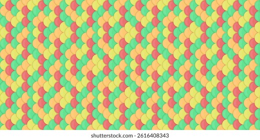Vibrant pastel geometric pattern, ideal for backgrounds, textiles, and website designs.  This cheerful, interlocking design evokes feelings of optimism and playfulness.