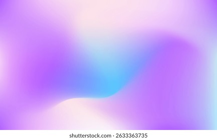 Vibrant Pastel Gradient Background. Abstract liquid background. Gradient mesh Effect vector design. Soft Fluid Abstract Design in Purple, Blue, and Pink. Web covers, ad banners, posters, brochures.