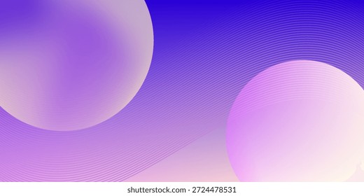 Fondo degradado pastel vibrante con Vector de Formas circulares suaves.