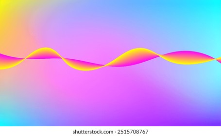 Vibrant Pastel Gradient Waves background