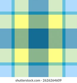 Padrão de xadrez pastel vibrante em amarelo alegre, azul escuro e claro.  Perfeito para projetos de design têxtil, scrapbooking, fundos de site, ou projetos temáticos de primavera.