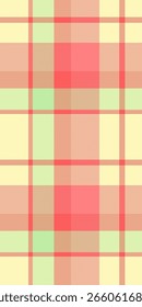 Patrón de cuadros pastel vibrante en coral, amarillo pálido y verde claro. Perfecto para el diseño textil, la moda, el embalaje o los fondos de Sitio web.
