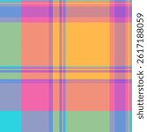 Vibrant pastel plaid pattern.  Perfect for textile design, fashion, branding, and website backgrounds.  The cheerful colors evoke feelings of joy and optimism.