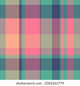 Vibrant pastel plaid pattern.  Perfect for textile design, fashion, or website backgrounds.  Seamless repeat creates endless possibilities.  Stylish and modern, evokes a fresh, cheerful mood.