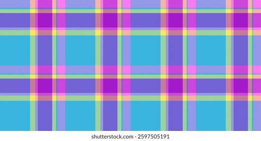 Vibrant pastel plaid pattern, perfect for textile design, website backgrounds, or playful branding.  This cheerful, colorful design evokes feelings of joy and optimism.