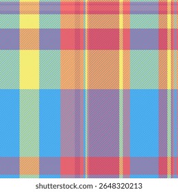 Vibrant pastel plaid pattern, perfect for textile design, fashion, or website backgrounds.  This cheerful, seamless texture evokes feelings of spring and optimism.