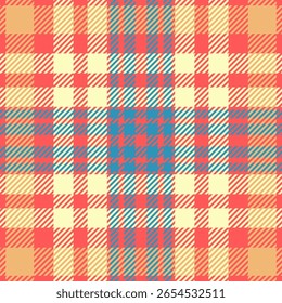 Vibrant pastel plaid pattern.  Perfect for textile design, website backgrounds, or crafting projects. This cheerful, textured image evokes feelings of warmth and comfort.