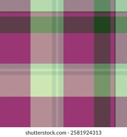 Vibrant pastel plaid pattern in pink, green, and purple hues. Ideal for textile design, fashion, wallpaper, or website backgrounds.