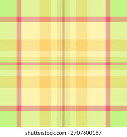 Vibrant, pastel plaid pattern. A seamless textile design with a cheerful, springlike feel. Ideal for backgrounds, apparel, or festive graphic designs.